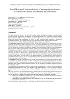 EuroSDR research on state-of-the-art of automated generalisation on commercial software: Main findings and conclusions