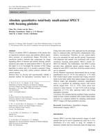 Absolute quantitative total-body small-animal SPECT with focusing pinholes