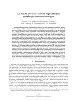 An MDO advisory system supported by knowledge-based technologies