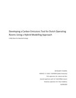Developing a Carbon Emissions Tool for Dutch Operating Rooms Using a Hybrid Modelling Approach