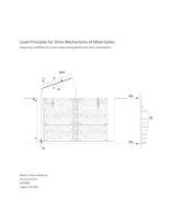 Load principles for drive mechanisms of Miter gates