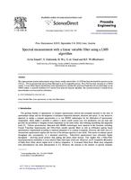 Spectral measurement with a linear variable filter using a LMS algorithm