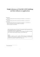 Height references of CityGML LOD1 buildings and their influence on applications