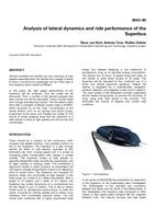 Analysis of lateral dynamics and ride performance of the Superbus