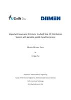 Important Issues and Economic Study of Ship DC Distribution System with Variable-Speed Diesel Generator