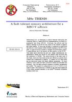 A fault tolerant memory architecture for a RISC-V softcore