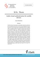 Audio-visual authentication for mobile devices