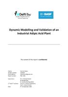 Dynamic modeling and validation of an industrial adipic acid plant
