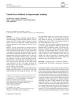 Visual force feedback in laparoscopic training