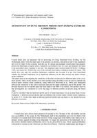 Sensitivity of dune erosion prediction during extreme conditions