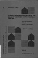 De Amsterdamse woningbehoefte volgens het Woningbehoeftenonderzoek 1989/1990: Eindrapport