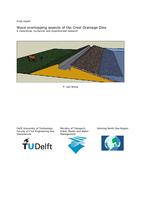 Wave overtopping aspects of the Crest Drainage Dike: A theoretical, numerical and experimental research