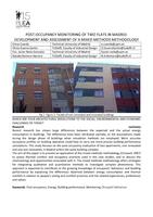 Post-occupancy monitoring of two flats in Madrid: Development and assessment of a mixed methods methodology