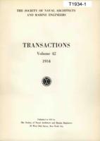 Transactions of The Society of Naval Architects and Marine Engineers, SNAME, Volume 42, 1934