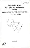 Aanvaarden van persoonlijke denkkaders voor sociaal-ruimtelijk overheidsbeleid 3x4x3x4=144