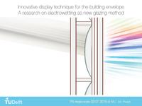 Innovative display technique for the building envelope: A research on electrowetting as smart glazing