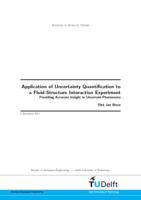 Application of Uncertainty Quantification to a Fluid-Structure Interaction Experiment
