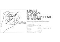 Service proposal for the future experience of driving