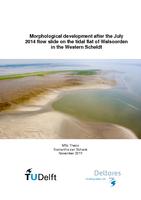 Morphological development after the July 2014 flow slide on the tidal flat of Walsoorden in the Western Scheldt