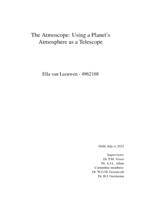 The Atmoscope: Using a Planet's Atmosphere as a Telescope