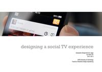 Designing a social TV experience