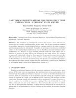 Cartesian Discretisations for Fluid-Structure Interaction - Efficient Flow Solver