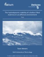 The hydrodynamic stability of a ballast filled mattress in an offshore environment