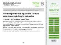 Revised predictive equations for salt intrusion modelling in estuaries (discussion)