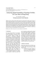 Analyzing Spatial Variability of Geologic Profiles for Four Sites in Hong Kong
