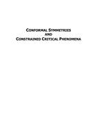 Conformal symmetries and constrained critical phenomena