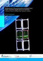 Performance Characterization of Water Heat Pipes and their Application in CubeSats