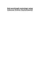 Sub-wavelength metrology using Coherent Fourier Scatterometry