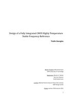 Design of a fully integrated CMOS highly temperature stable frequency reference