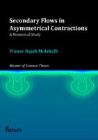 Secondary Flows in Asymmetrical Contractions