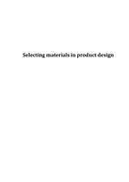 Selecting materials in product design
