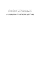 Innovation and performance: A collection of microdata studies