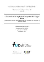  Characterization of plastic transport in the Saigon River