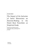 The Impact of the Inclusion of Social Dimensions on Decision-Making in the Dutch Heat Transition