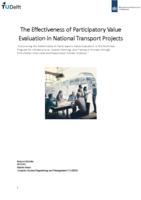 The Effectiveness of Participatory Value Evaluation in National Transport Projects