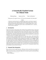 A Semantically-Enabled System for Clinical Trials (demonstration)