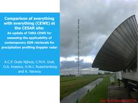 Comparison of everything with everything (CEWE) at the CESAR site: An update of TARA CEWE for assessing the applicability of contemporary EDR retrievals for precipitation profiling Doppler radar