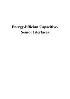 Energy-Efficient Capacitive-Sensor Interfaces
