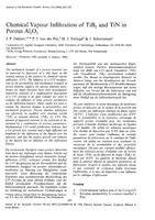 Chemical vapour infiltration of TiB2 and TiN in porous Al2O3