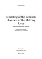 Modelling of the bedrock channels of the Mekong River
