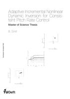 Adaptive Incremental Nonlinear Dynamic Inversion for Consistent Pitch Rate Control