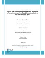 Design of a control strategy for optimal operation of an autonomous distributed generation system for electricity and heat