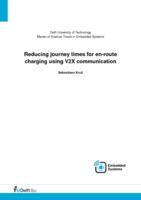 Reducing journey times for en-route charging using V2X communication