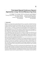 Time-based Spaced Continuous Descent Approaches in Busy Terminal Manoeuvring Areas
