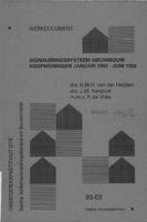 Signaleringssysteem nieuwbouw koopwoningen: Januari 1992 - juni 1992