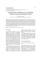 System Failure Probability of c-φ Soil Slope Stability using Vertical Random Fields